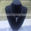 Wholesale Gold Jewelry Buyers Black Crystal Multiple Chain Girls Necklace
