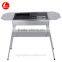 Outdoor Stainless Steel BBQ Grill, portable, height adjustable, charcoal bbq grill