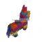 multicolor donkey pinata with fancy design