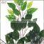 Plastic wholesale indoor artificial green ficus leaves