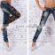 2016 new women Europe and America big yards lace street fashion jeans pants feet trousers