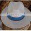 blue and white fedora ,white fedora blue band