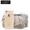 cowhide genuine leather ladies clutch bag evening party hand bag wallet with strap