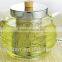 clear glass teapot with stainless steel filter