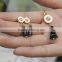 Fashion jewelry sets beautiful jewelry set gold black stone jewelry set