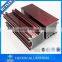 Foshan supplier best quality wood grain aluminium profile for glass