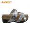 2015 Summer cork outsole platform lady leather sandal shoes