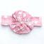 Wholesale china supply classic ribbon red white hair bows for girls boutique cotton fabric hair accessories plain
