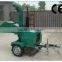 Mini wood chipper with diesel engine
