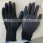 white and black polyurethene dipped work gloves