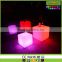 Illuminated LED cube seat cube chair Square LED cube with remote control