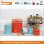 Airtight metal colorful kitchen canister set