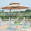 Outdoor furniture white cast aluminium chairs and table patio dining set
