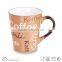 stonewre cheap round engraved ceramic mugs