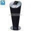 Stainless steel and wooden ashtray bin for hotel lobby