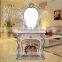 2017 new design artistical dressing table console table with mirror