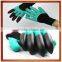 Hot Product Latex Coated Digging Garden Gloves With Four Claws