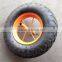 For wheelbarrow hot sale 3.50-8 pneumatic rubber wheel