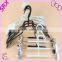 Customized Top selling reasonable price plastic foldable clothes hanger, expandable clothes hanger