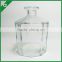 Decahedral glass bottle for 250ml reed diffuser with glass stopper D8cm, H11.6cm