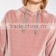 Maternity Wholesale Velour Hoodie Oversized Sweatshirts Pullover Hoodies without Pocket Custom Made