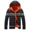 Wholesale 2016 Winter Cotton-padded Black Yellow Sports Down Jackets For Winters Men