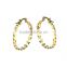 Stylish Micron Gold Plated Hoop Earrings