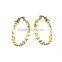 Stylish Micron Gold Plated Hoop Earrings