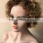 2016 Hot Sale Top Quality Human Hair Full Lace Wig Women Small Wig Explosion Head Cap,Curly Wig Caps