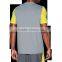 Short Sleeve Running Tops For Man Texture Lining Dry Fast Fitness Tee Reflective Fabric Material Evening Running Wear