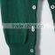Green Cotton Blend Round Neck Plain for Winter Season Custom Baby Romper