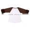 children's boutique baseball print 100% cotton comfortable icing raglan shirt with ruffle sleeve