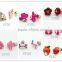2013 Fashion alloy earring stud earrings& girls earrings designs