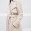 Trench Coat With Sash Belt dust coat ladies long coat design