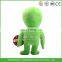10" custom embroidery mascot plush stuffed alien doll toy