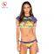 Wholesale 2017 sublimated print mma rash guard, rash gurad surf , oem women swimwear