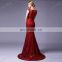 Fast Delivery Real Pictures Red Lace Mermaid Latest Design Formal Evening Gown 2015
