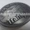 3D relief with the classic pattern of nature high quality Zinc cast belt buckle antique silver plating