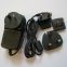 12V0.5A interechangeable plug power AC adapter,Euro/USA/UK/AU plug for LED Light strips,CCTV Camera