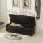 Leather Ottoman Bench with Storage for Living Room Furniture-HL-6022-1