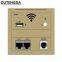 In Wall Access Point Embedded Wireless AP 86-type panel wifi Router 220v/POE Indoor WiFi USB Charge White in wall ap