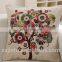 45*45cm Owl Pattern Soft Linen Decorative Throw Toss Pillow Case Home Cushion Cover Pillowcase,Colorful