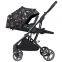 Two way push high landscape baby stroller