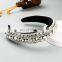 Delicate Full Crystal Designer Headband for Woman Luxurious Hand Made Thick Sponge Hair Hoop Bridal Wedding Headpieces