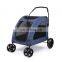 Multifunctional 4 Wheels Pet Carrier With Wheels Dog Travel Stroller