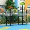 rope net crawl for children game with outdoor playground