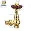 Uk style trv copper brass heating valves angle radiator