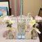 round glass mirror used for events and weddings as centerpiece decoration