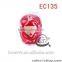 2014 jewelry accessory rabbit pattern acrylic beads 8mm EC131(DIY)
