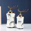 Chinese New Style Creative Household Decoration Modern Animal Painting Ceramic Flower Storage Vase As Table Lidded Jar